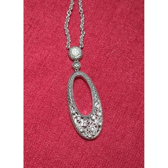 Andrea Candela Jewelry - ANDREA CANDELA 18K Diamond Sterling Silver Ornate Filagree Necklace